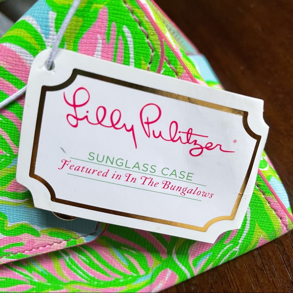 Lilly Pulitzer Sunglasses Case Blue Pink Green Nwt - Picture 6 of 7